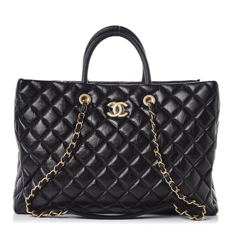 chanel classic shopping tote